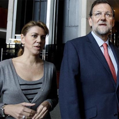 Cospedal y Rajoy han asistido a unas jornadas de los presidentes provinciales populares