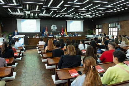 Sala de actos de la Escuela de Práctica jurídica de la Universidad Complutense