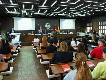 Sala de actos de la Escuela de Práctica jurídica de la Universidad Complutense