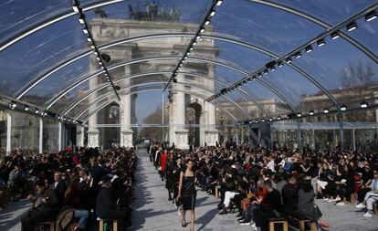 Desfile de Bottega Veneta el 22 de febrero en Milán.