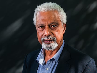 EDINBURGH, SCOTLAND - AUGUST 17:  Abdulrazak Gurnah attends a photocall during the Edinburgh International Book Festival on August 17, 2017 in Edinburgh, Scotland.  (Photo by Simone Padovani/Awakening/Getty Images)