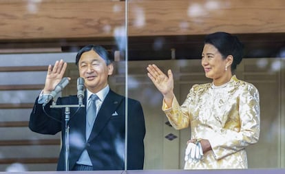 Naruhito y Masako, en el Palacio Imperial de Tokyo, el pasado 2 de enero.