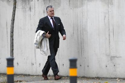 Luis Bárcenas, el 17 de octubre, en el juicio del caso Gürtel.