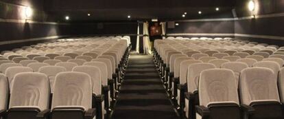 Interior de los antiguos cines Renoir en Majadahonda.