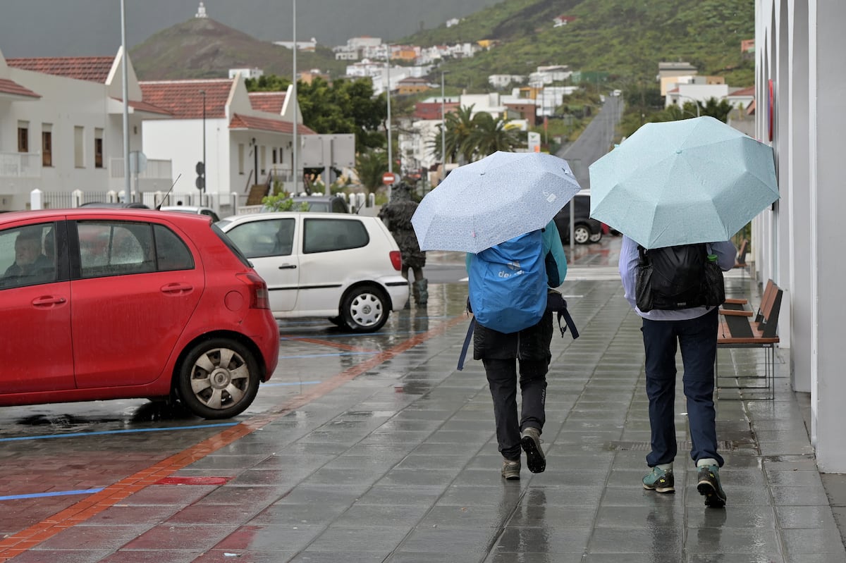 La borrasca ‘Therese’ pone en alerta a Canarias por lluvias intensas, viento y mala mar