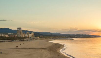 Playa del Varador de Mataró, en una imagen de archivo.