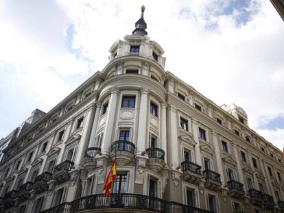 Sede de la Comisión Nacional de los Mercados y la Competencia, en la calle Alcalá de Madrid.