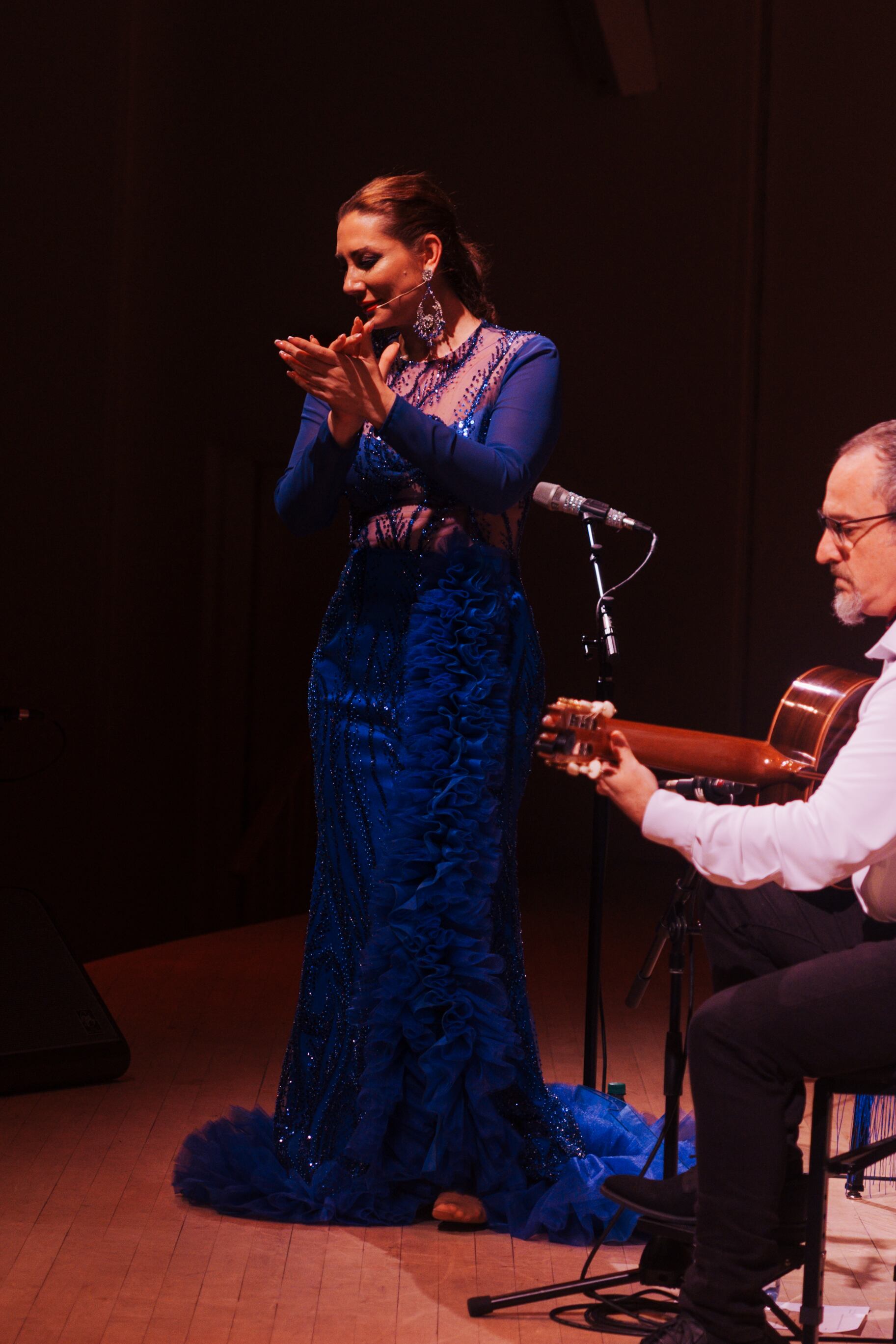La cantaora granadina Marina Heredia durante una función.