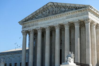 The United States Supreme Court building is seen as in Washington, U.S., October 4, 2023.