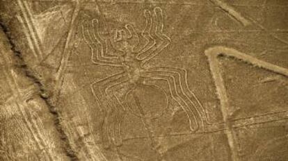 Algunas de las famosas líneas de Nazca.