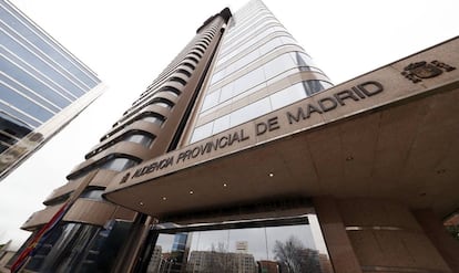 Fachada de la Audiencia Provincial de Madrid. 