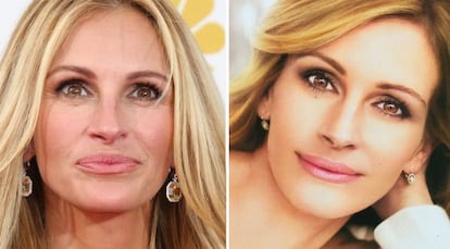 Julia Roberts, sin l&iacute;neas de expresi&oacute;n en una campa&ntilde;a publicitaria.