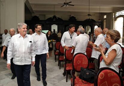 Alfonso Dastis en al Centro Gallego de La Habana.