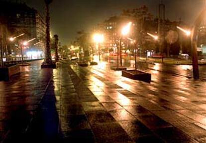 La nueva avenida de Carles III, ayer por la tarde, tras la urbanización del tramo que confluye con la avenida de Madrid.