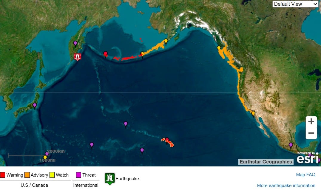 Un fuerte terremoto en Rusia prende las alarmas de tsunami en diferentes territorios del Pacífico