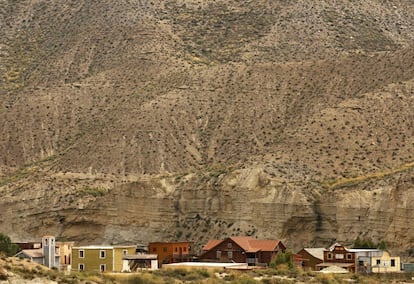 Un antiguo pueblo para rodajes de películas del 'spaghetti western', en el desierto de Tabernas, cerca de Almería.