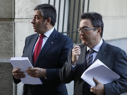 Los fiscales del caso ERE, Juan Enrique Egocheaga (izq.) y Manuel Guerra.