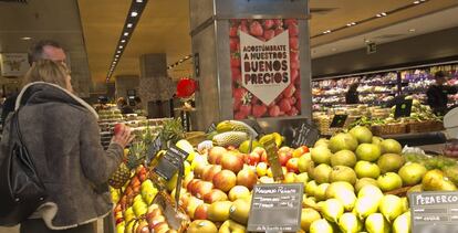 Clientes en un supermercado