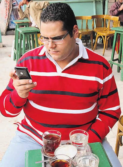 Gabr, 'bloguero' de Egipto, dice que compró su iPhone 3G en eBay.
