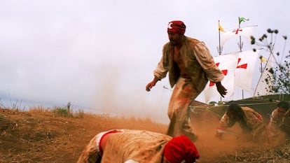 Fiesta de moros y cristianos en el municipio de Barlovento, en la isla canaria de La Palma.