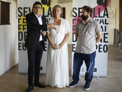 A la izquierda, el director del Festival de Cine Europeo de Sevilla, Jos&eacute; Luis Cienfuegos.