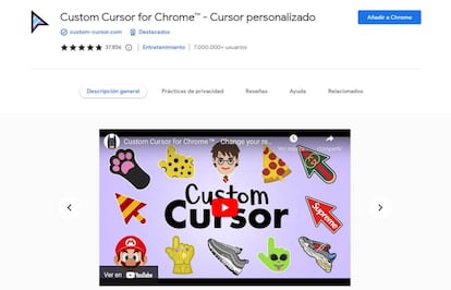 Extenidón de Google Chrome