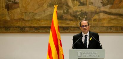 El presidente de la Generalitat de Cataluña, Quim Torra