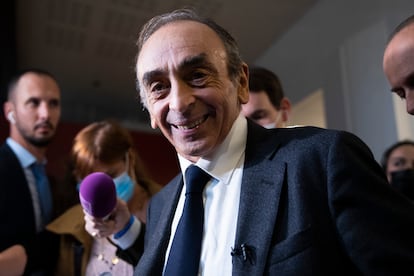 Eric Zemmour participaba en una firma de libros en París, el pasado día 4.