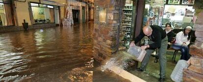 Bajos y locales han quedado anegados por las lluvias caídas en las últimas horas.