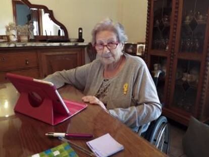 Montse Fabregat, de 80 anys