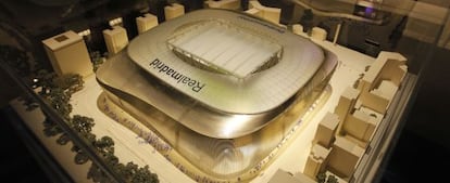 Maqueta de GMT Architecken L-35-Ribas del nuevo Santiago Bernabéu.