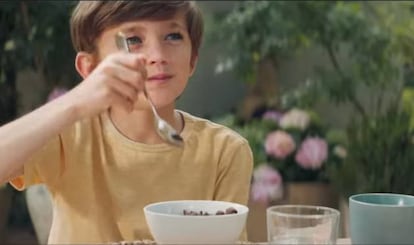 Imagen de un anuncio de cereales con 25% de azúcar