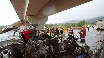 Accidente de tráfico en Alcover