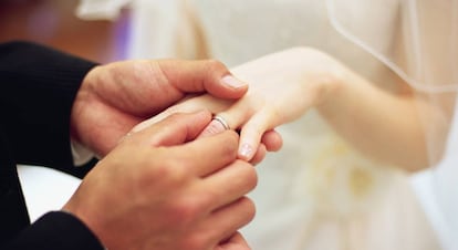 Imagen de archivo de una boda. 