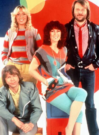 Integrantes de ABBA en una foto antigua foto promocional