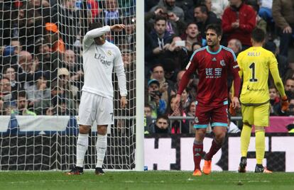 Ronaldo después de fallar el penalti.