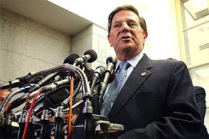 Tom DeLay, durante una rueda de prensa en Washington, en septiembre de 2005.