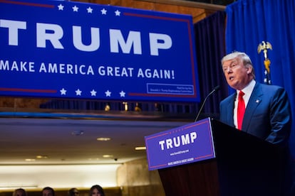 En 2015 anuncia su candidatura a la presidencia de Estados Unidos en la Torre Trump, en Nueva York. Trump ha sido el candidato más rico que se haya presentado nunca a la presidencia de Estados Unidos.