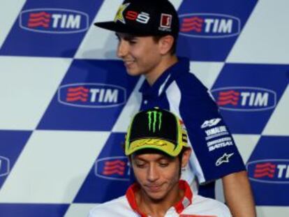 Lorenzo y Rossi, en Mugello.