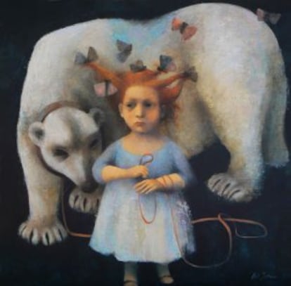 Una obra de Ana Juan, en la galería Tiempos Modernos