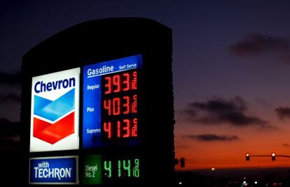 Estación de servicio de Chevron en Encinitas, California
