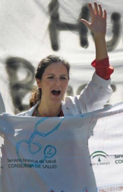 Manifestaci&oacute;n de MIR en Sevilla. 