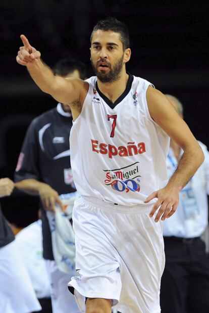 Navarro, during the match against Slovenia.