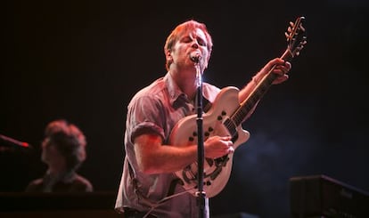 Dan Auerbach, en un momento del concierto anoche de The Black Keys en el Primavera Sound.