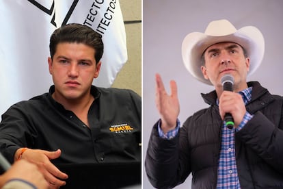 candidatos elecciones en Nuevo León, Samuel García de Movimiento Ciudadano y Adrián de la Garza de la coliación PRI-PRD.