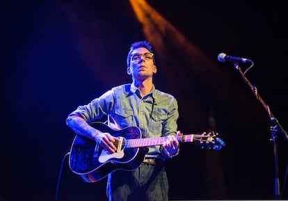 Justin Townes Earle durante un concierto, el 17 de enero de 2015 en Glasgow, Escocia.