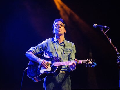 Justin Townes Earle durante un concierto, el 17 de enero de 2015 en Glasgow, Escocia.