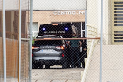 El exdirigente del PSOE Santos Cerdán en la cárcel madrileña de Soto del Real de Madrid, el lunes.