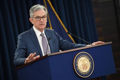 Jerome Powell, presidente de la FED. 