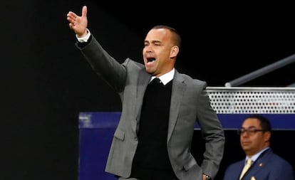 El seleccionador venezolano, Rafael Dudamel, en el partido contra Argentina en Madrid.